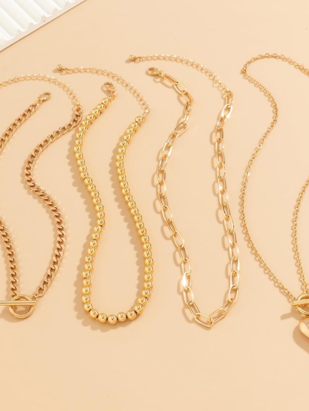 Layered Necklace for Women Non Tarnish Chunky Necklace Stack for Women Paperclip - Picture 6 of 9